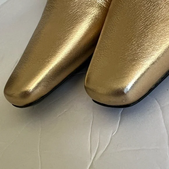 STAUD Gold Western Wally Boots 7 - Picture 7 of 9